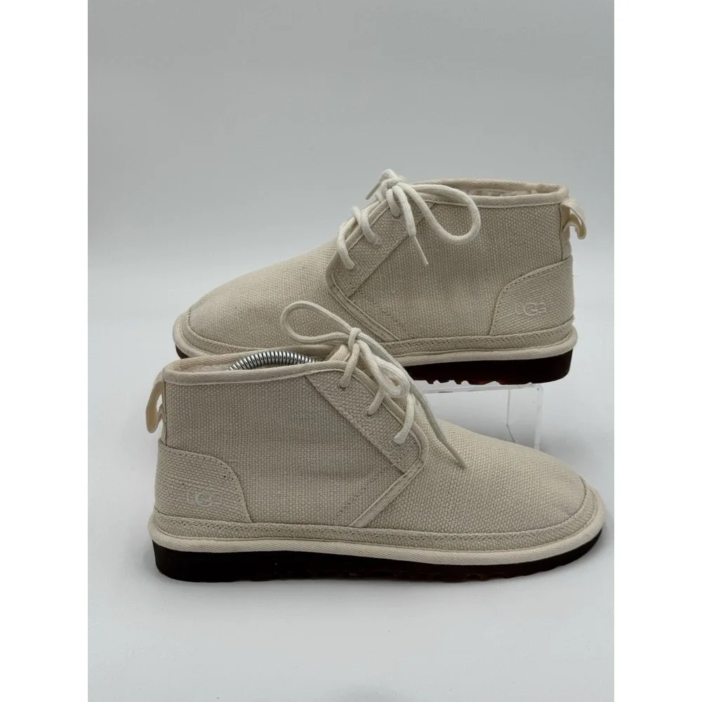 UGG Neumel‎ Canvas Natural Sand Mens Chukka Boots Size 9